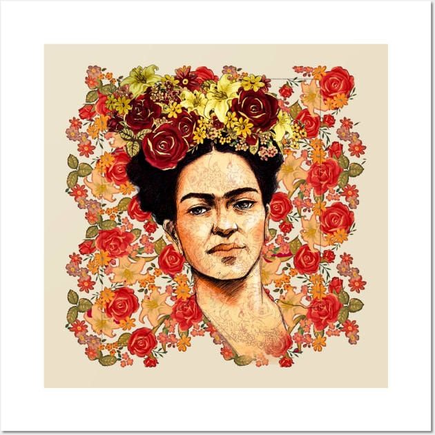 frida kahlo Wall Art by Handan